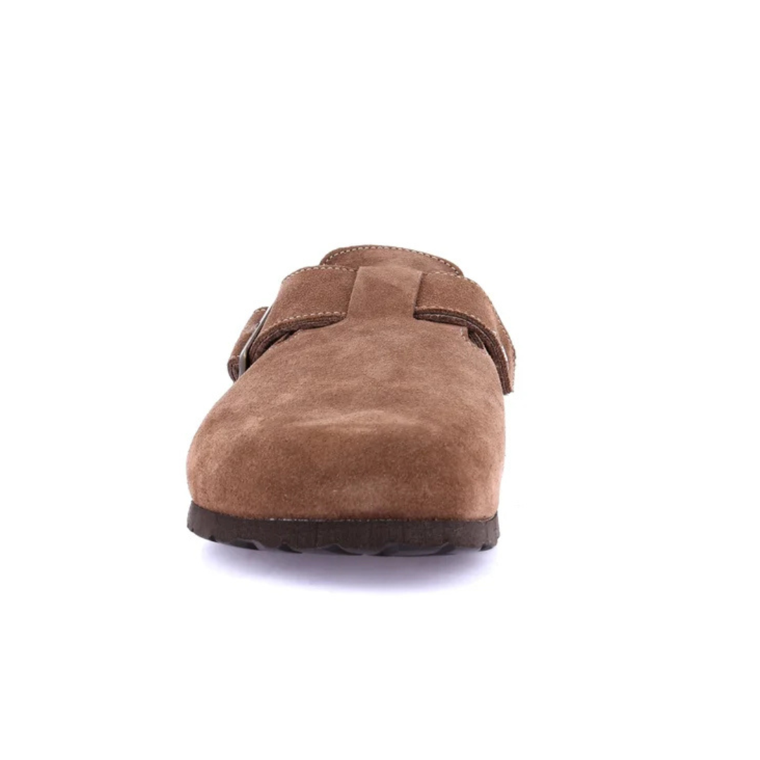 GRUNLAND BOBO Sabot Uomo Fodera in Teddy Terra