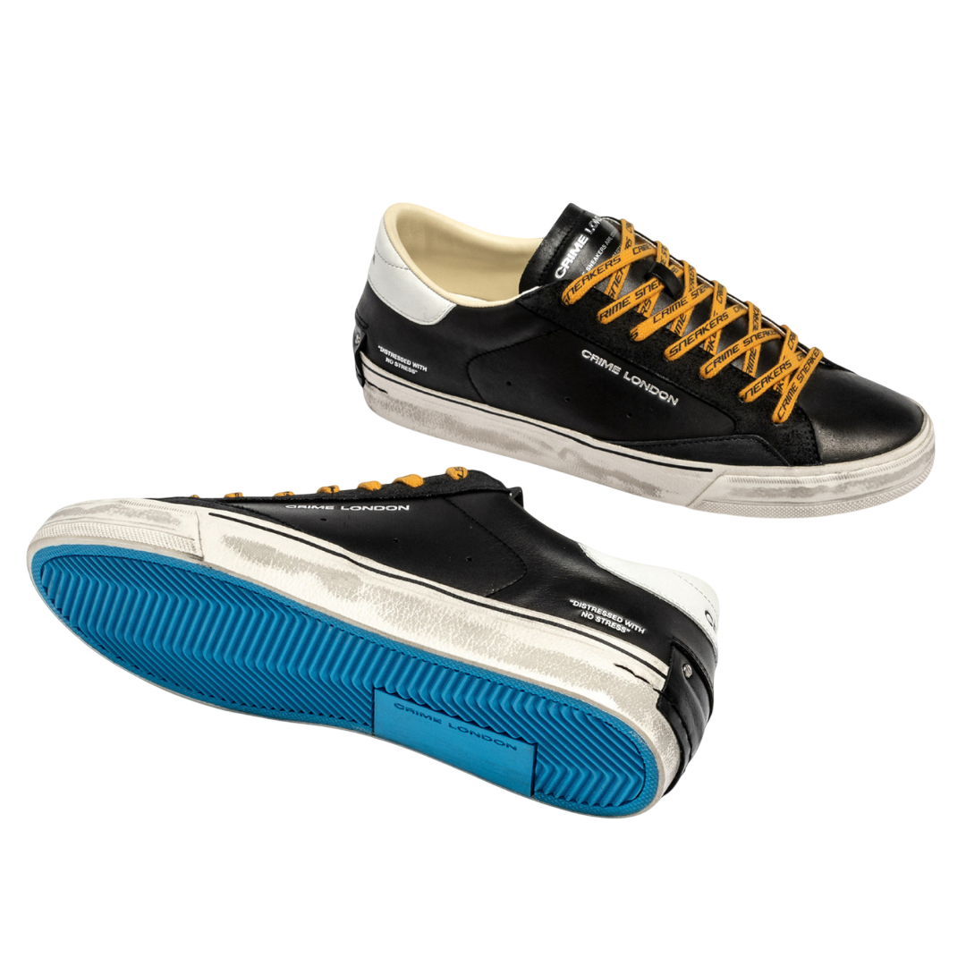 CRIME LONDON Sneaker Distressed Dusky Black