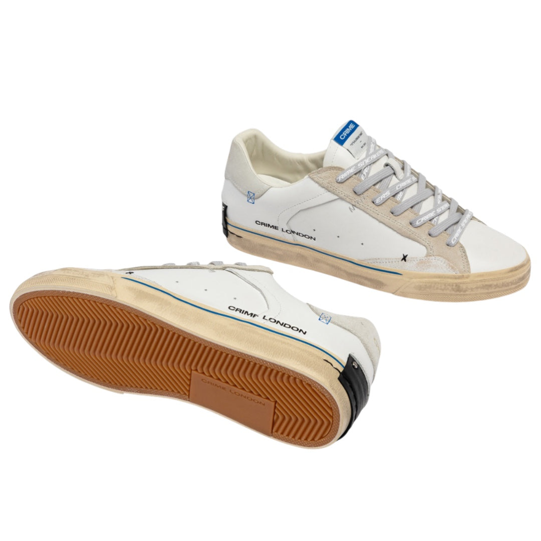 CRIME LONDON Sneaker Deconstructed Blue Chill