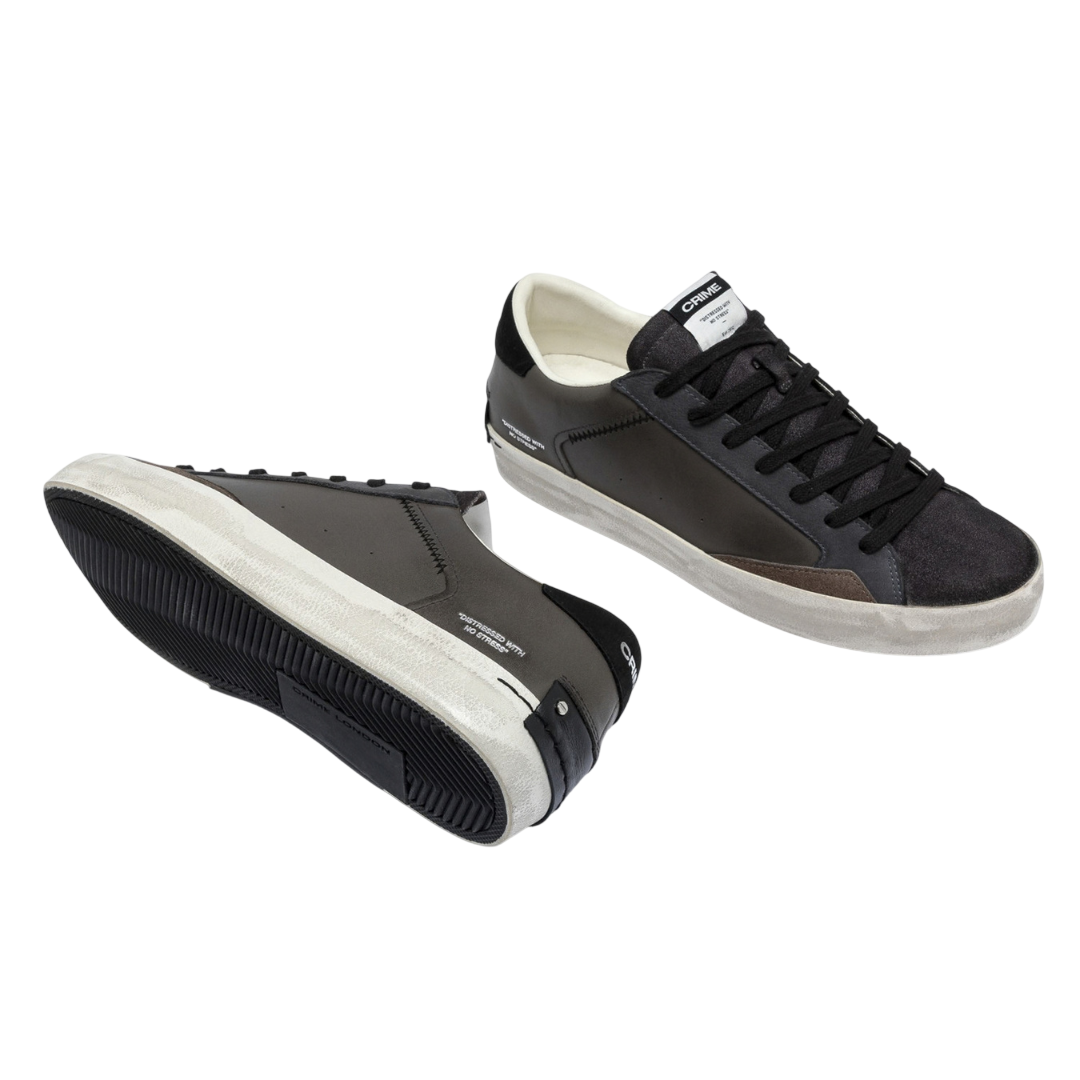 CRIME LONDON Sneaker Distressed Grey Matters