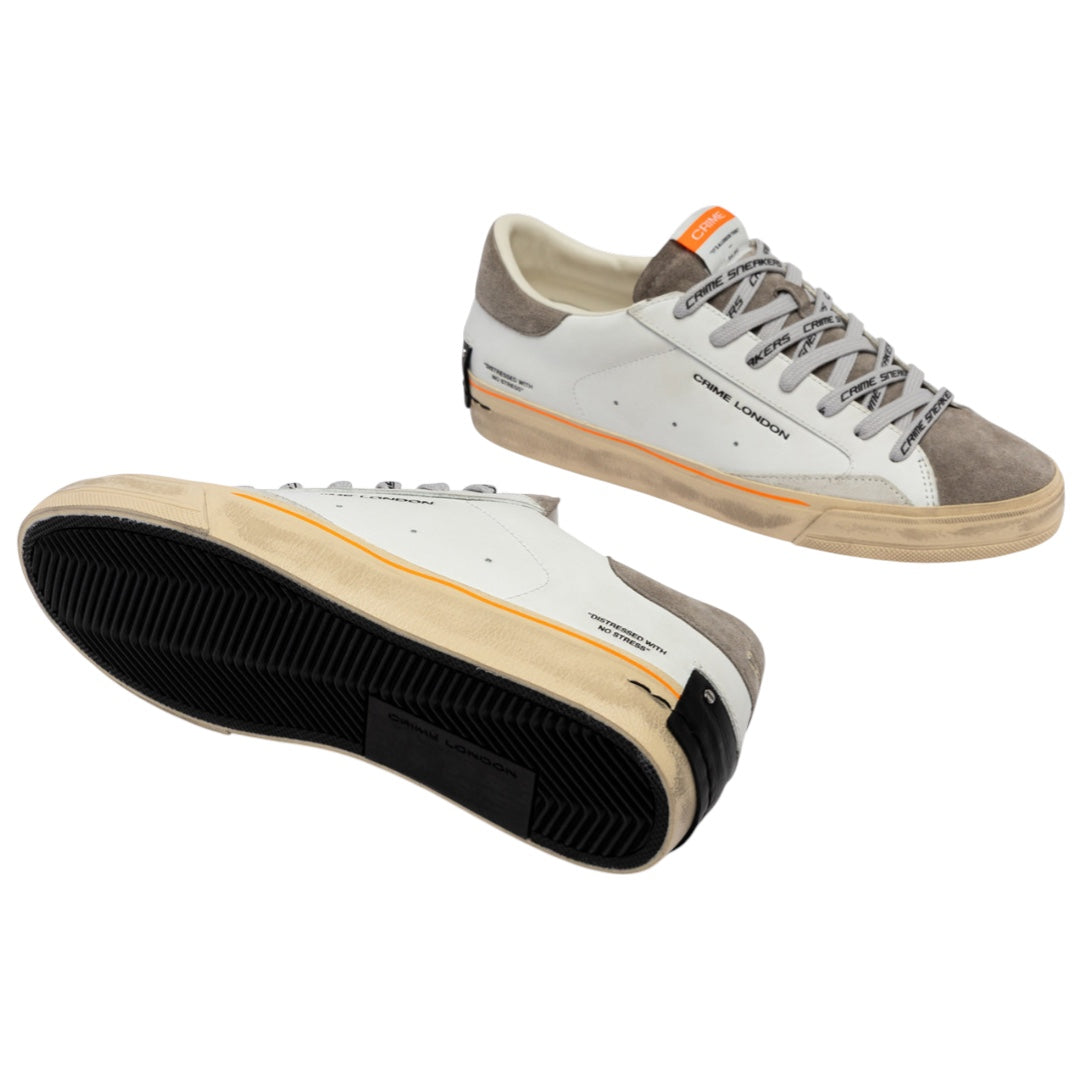 CRIME LONDON Sneaker Distressed 2.0 Moss Taupe