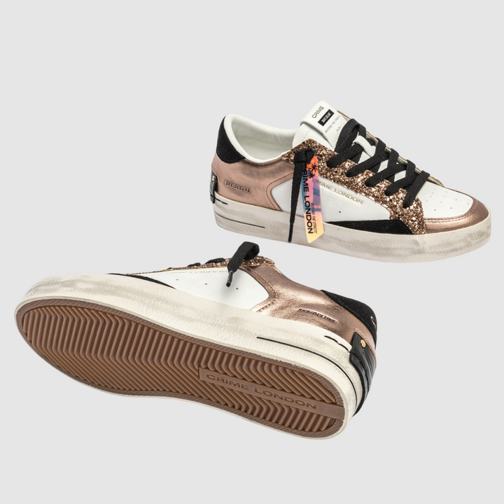 CRIME LONDON SNEAKER SK8 DELUXE AMBRE GLAM