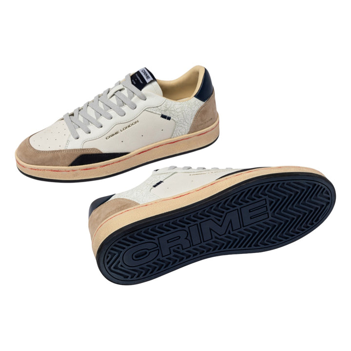 CRIME LONDON Sneaker Chelsea Cracked White