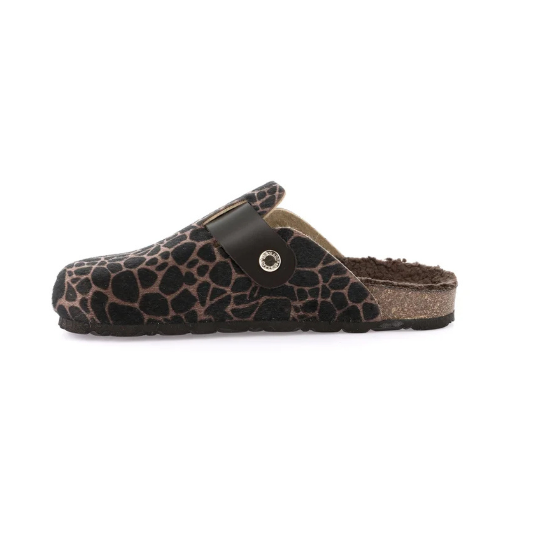 GRUNLAND SARA Sabot Tessuto Animalier
