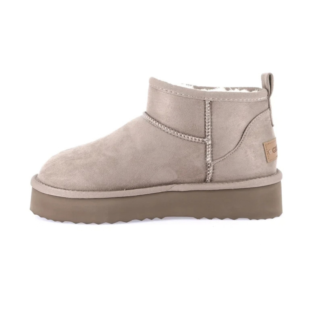 GRUNLAND CIVA Mini Stivaletto Taupe