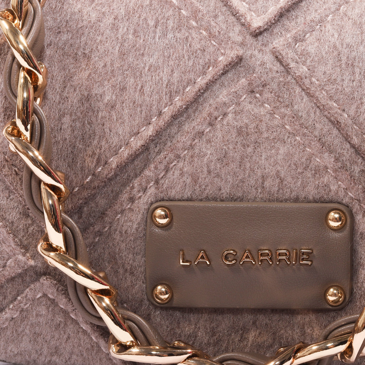 LA CARRIE Borsa a spalla Isabel Mongolia MEDIA TAUPE