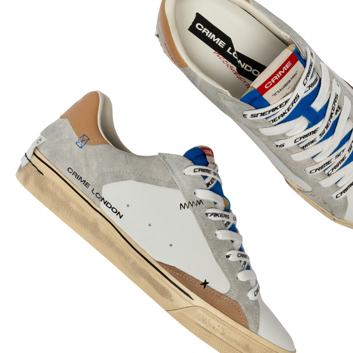 CRIME LONDON Sneaker Deconstructed Electric Blue