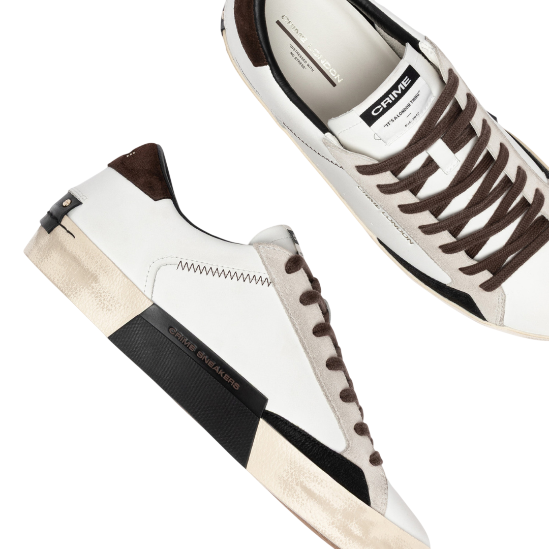 CRIME LONDON Sneaker Distressed City Brown