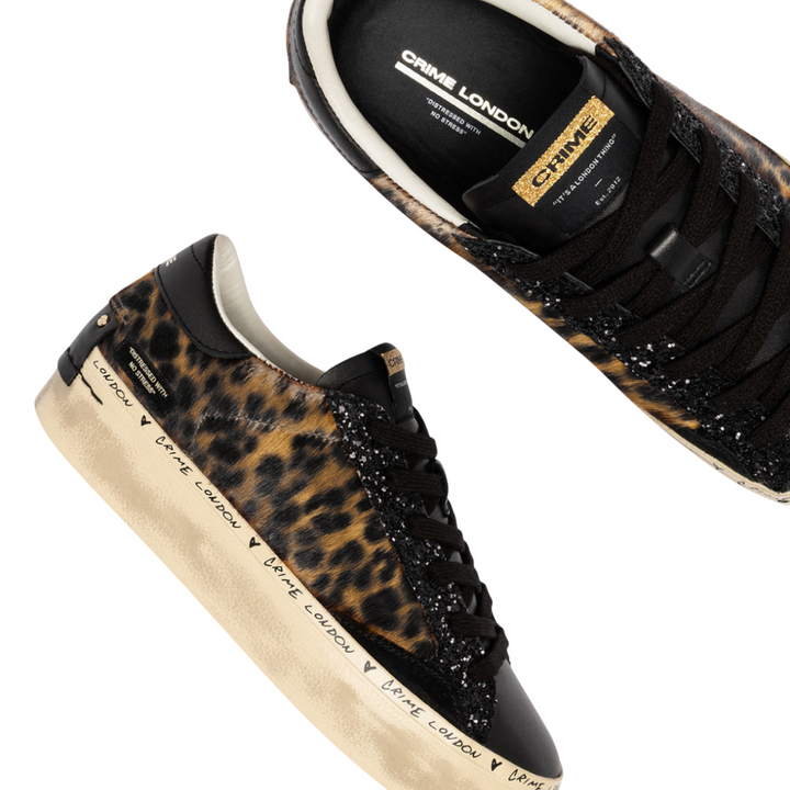 CRIME LONDON Sneaker Distressed Platform Night Roar