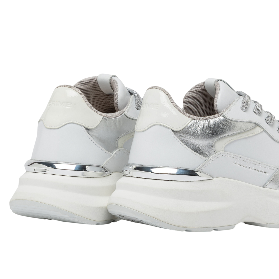 CRIME LONDON Sneaker Faith Metallic Silver