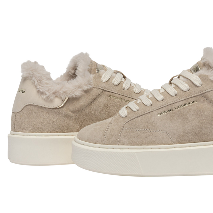 CRIME LONDON Sneaker Extralight Almond Milk Fuzzy