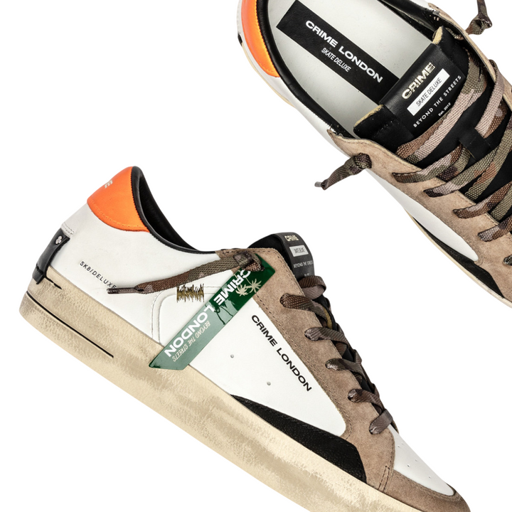 CRIME LONDON Sneaker SK8 Deluxe Burnt Camo