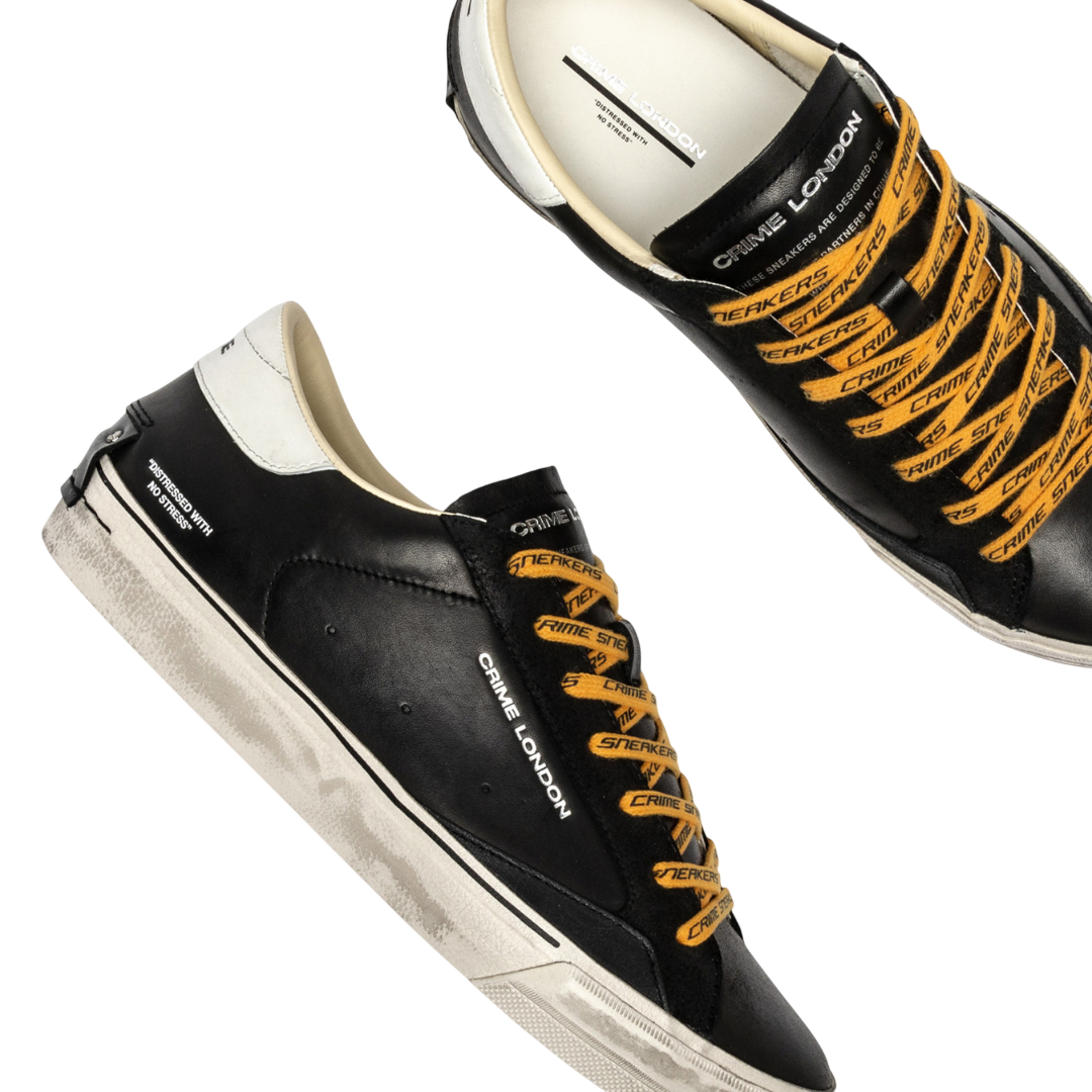 CRIME LONDON Sneaker Distressed Dusky Black