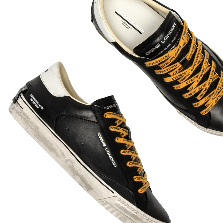 CRIME LONDON Sneaker Distressed Dusky Black