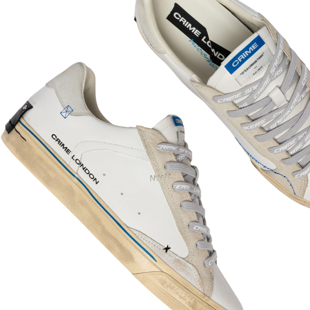 CRIME LONDON Sneaker Deconstructed Blue Chill
