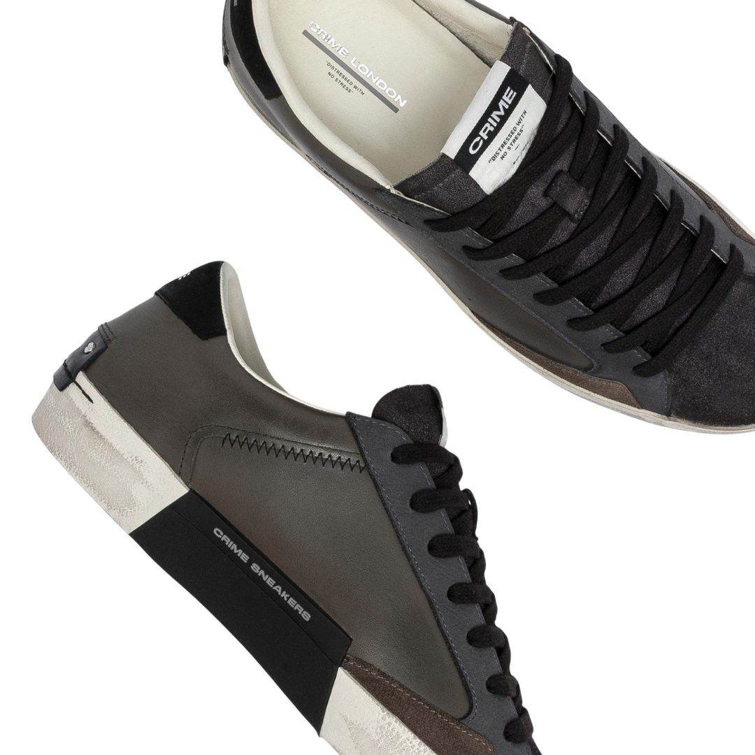CRIME LONDON Sneaker Distressed Grey Matters