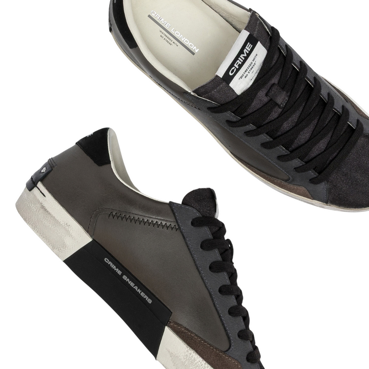 CRIME LONDON Sneaker Distressed Grey Matters