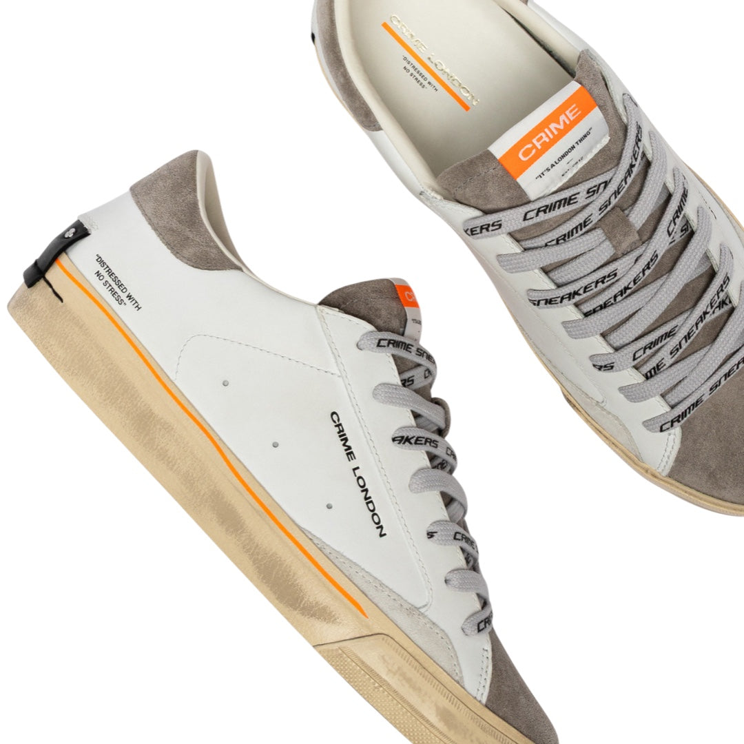 CRIME LONDON Sneaker Distressed 2.0 Moss Taupe