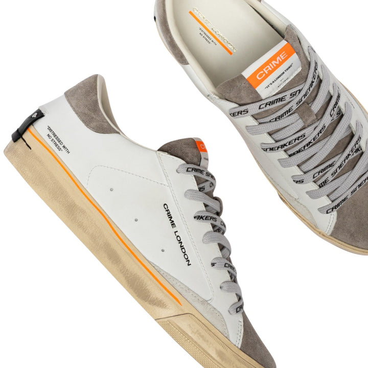 CRIME LONDON Sneaker Distressed 2.0 Moss Taupe
