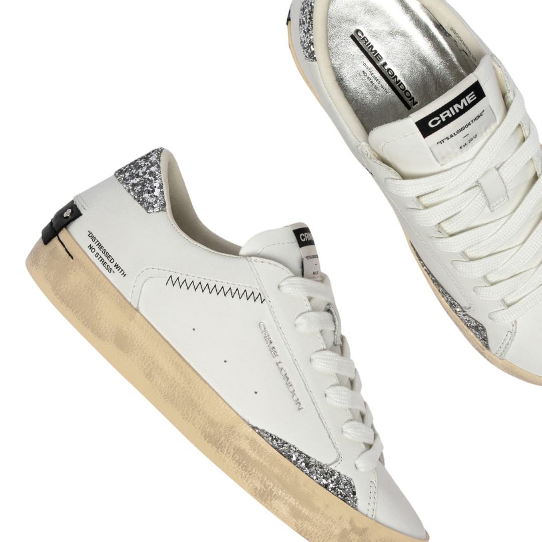 CRIME LONDON Distressed Spring Frost Sneaker