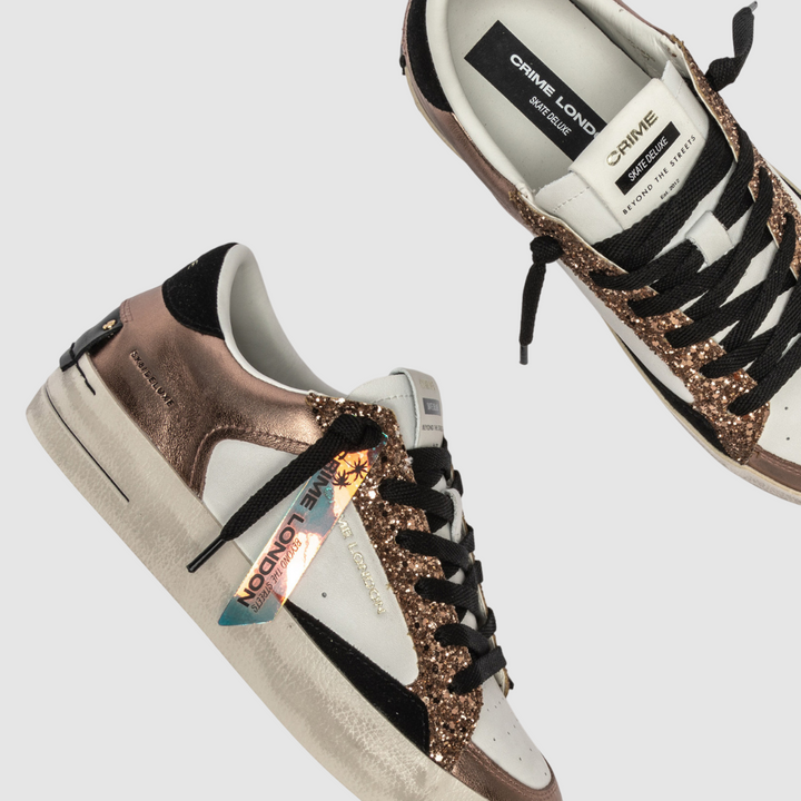 CRIME LONDON SNEAKER SK8 DELUXE AMBRE GLAM