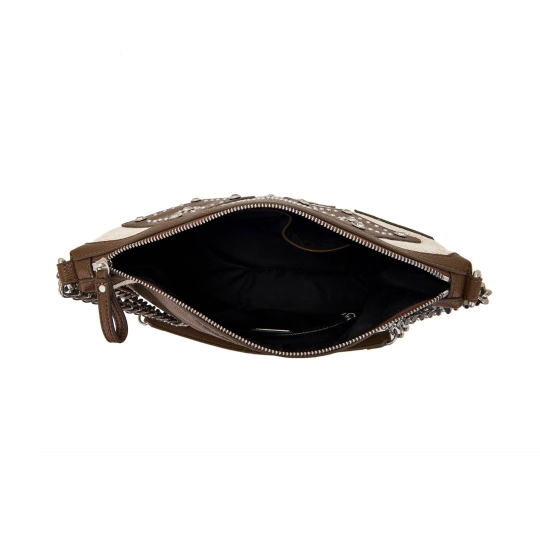 LA CARRIE Butterfly Brown Shoulder Bag