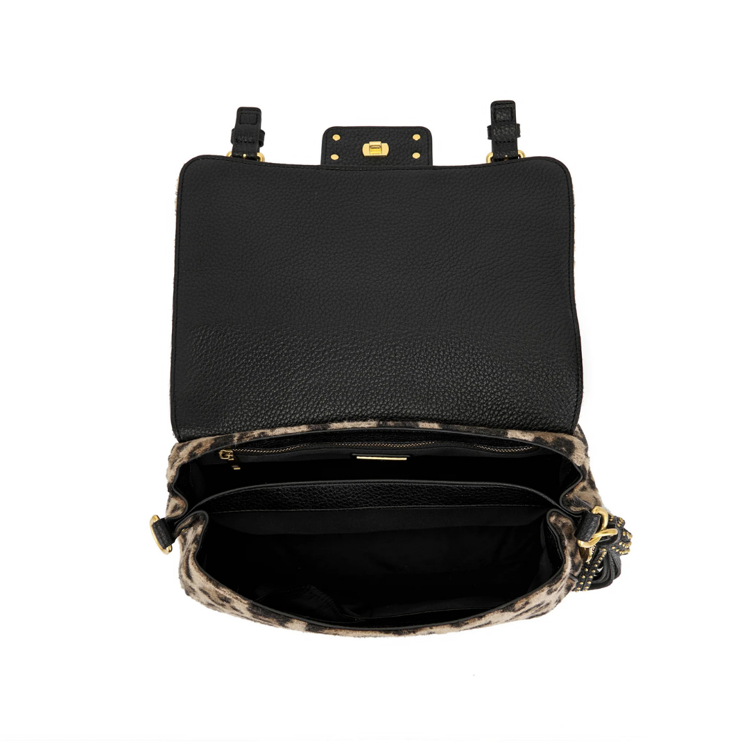 LA CARRIE Borsa Shopping Atena Animalier Black