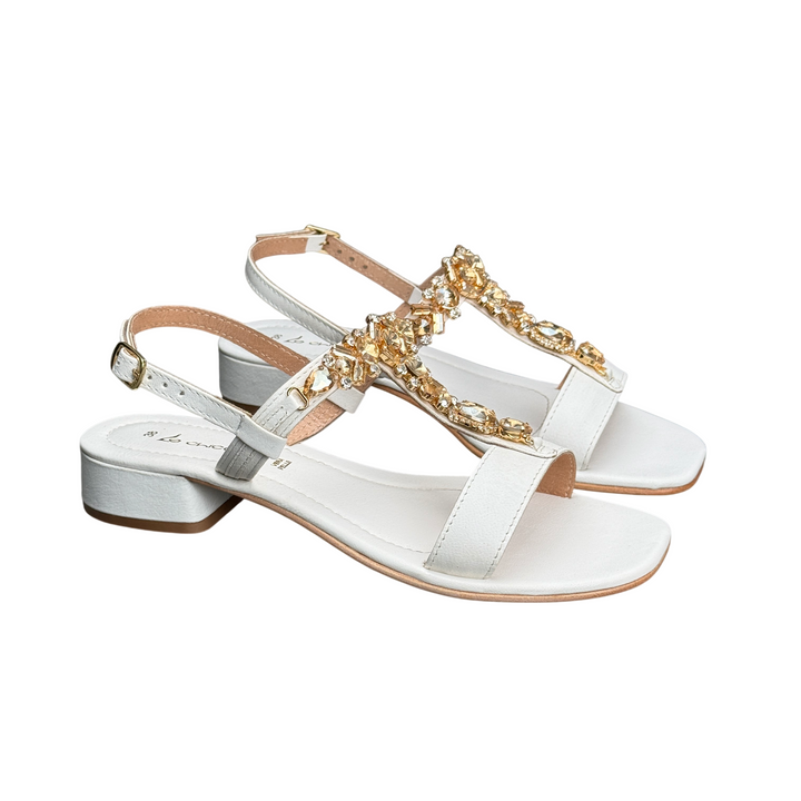 LE CHICCHE Sandalo Bianco