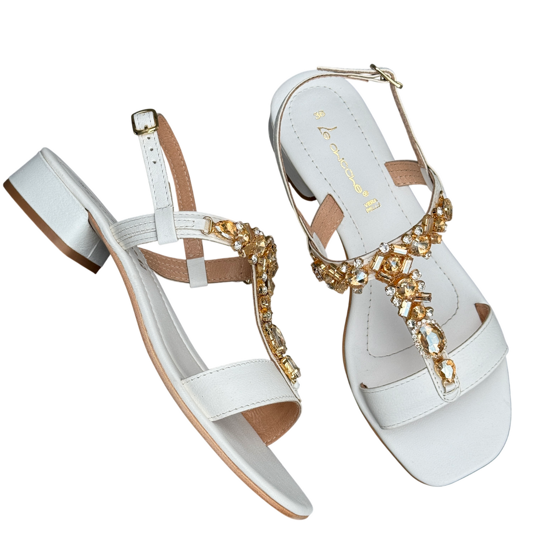LE CHICCHE Sandalo Bianco