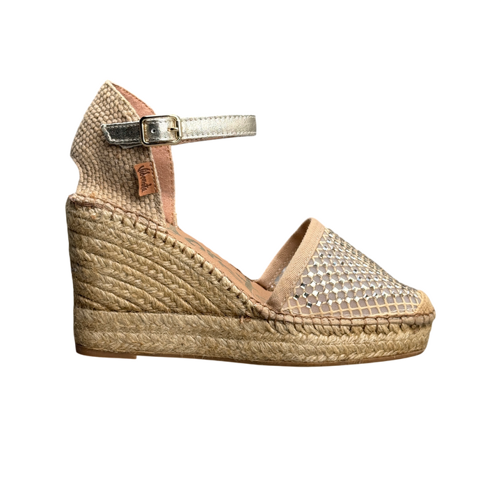 VIDORRETA Sandalo Espadrillas Zeppa Pietre 0122