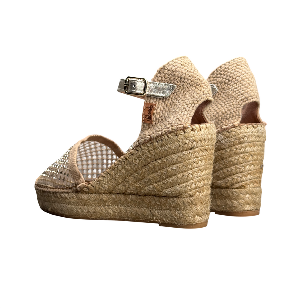 VIDORRETA Sandalo Espadrillas Zeppa Pietre 0122