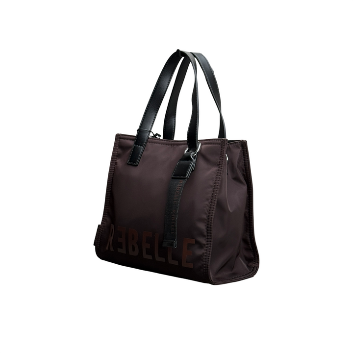REBELLE Borsa a Mano Poppy Nylon Wengè