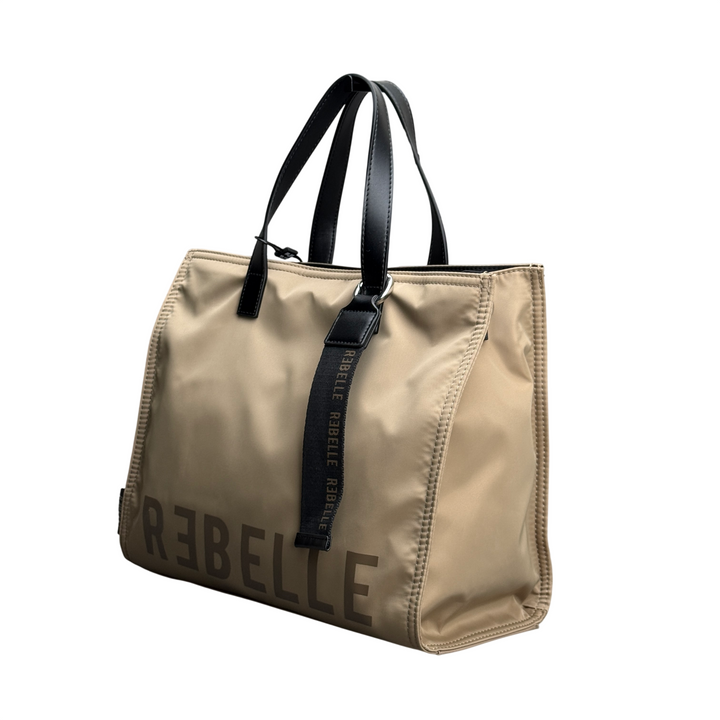 REBELLE Borsa a Mano Electra Nylon Creta