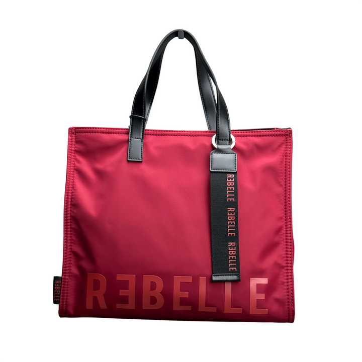 REBELLE Borsa a Mano Electra Nylon Oxblood