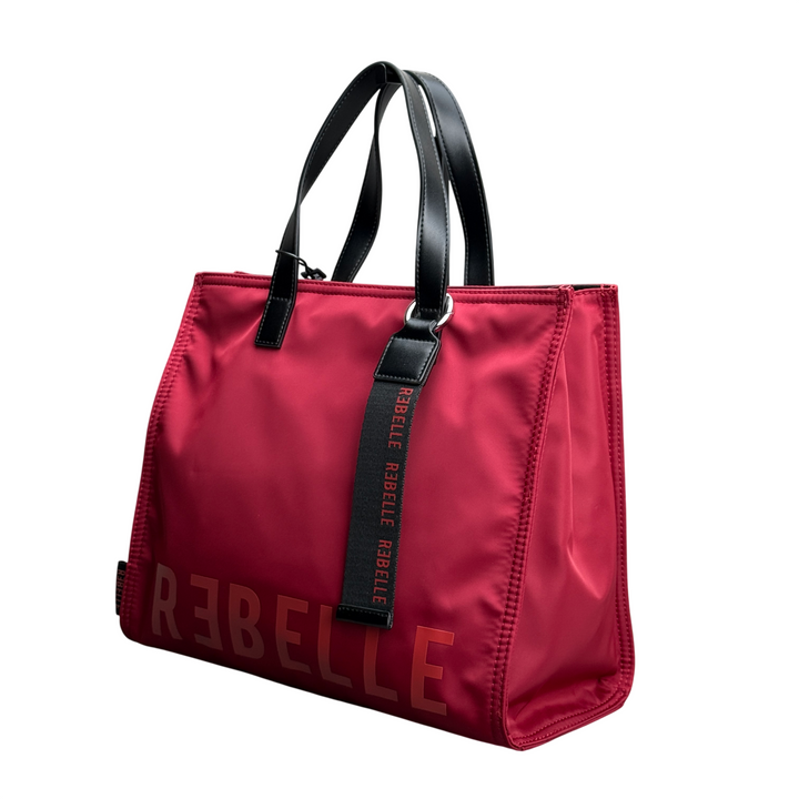 REBELLE Borsa a Mano Electra Nylon Oxblood