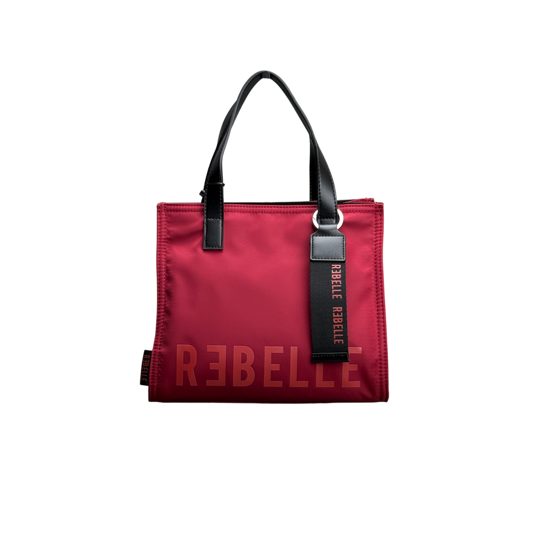 REBELLE Borsa a Mano Poppy Nylon Oxblood