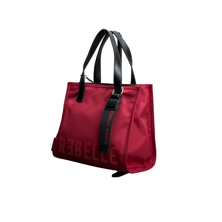 REBELLE Borsa a Mano Poppy Nylon Oxblood