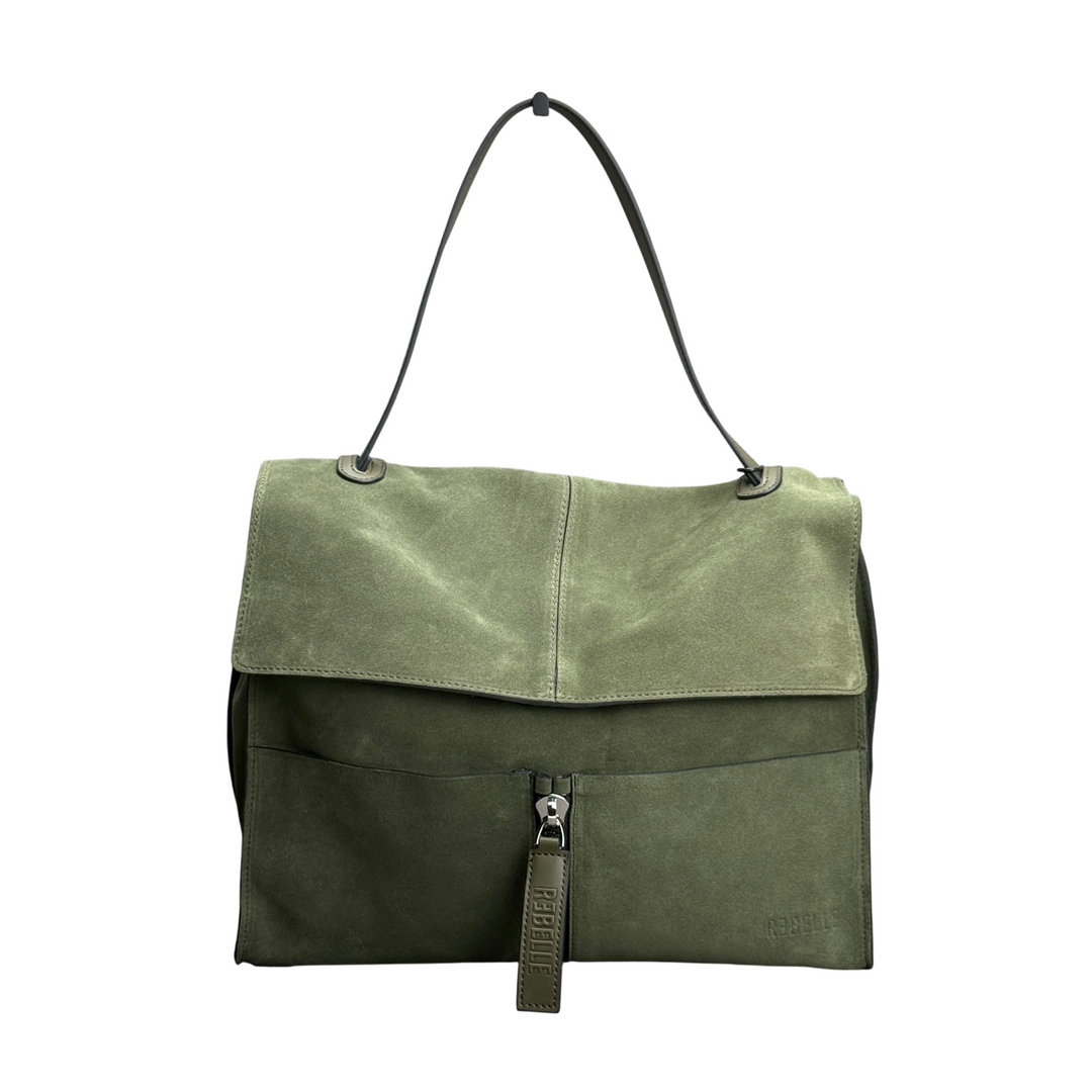 REBELLE Borsa a Spalla Clio Camoscio Lizard