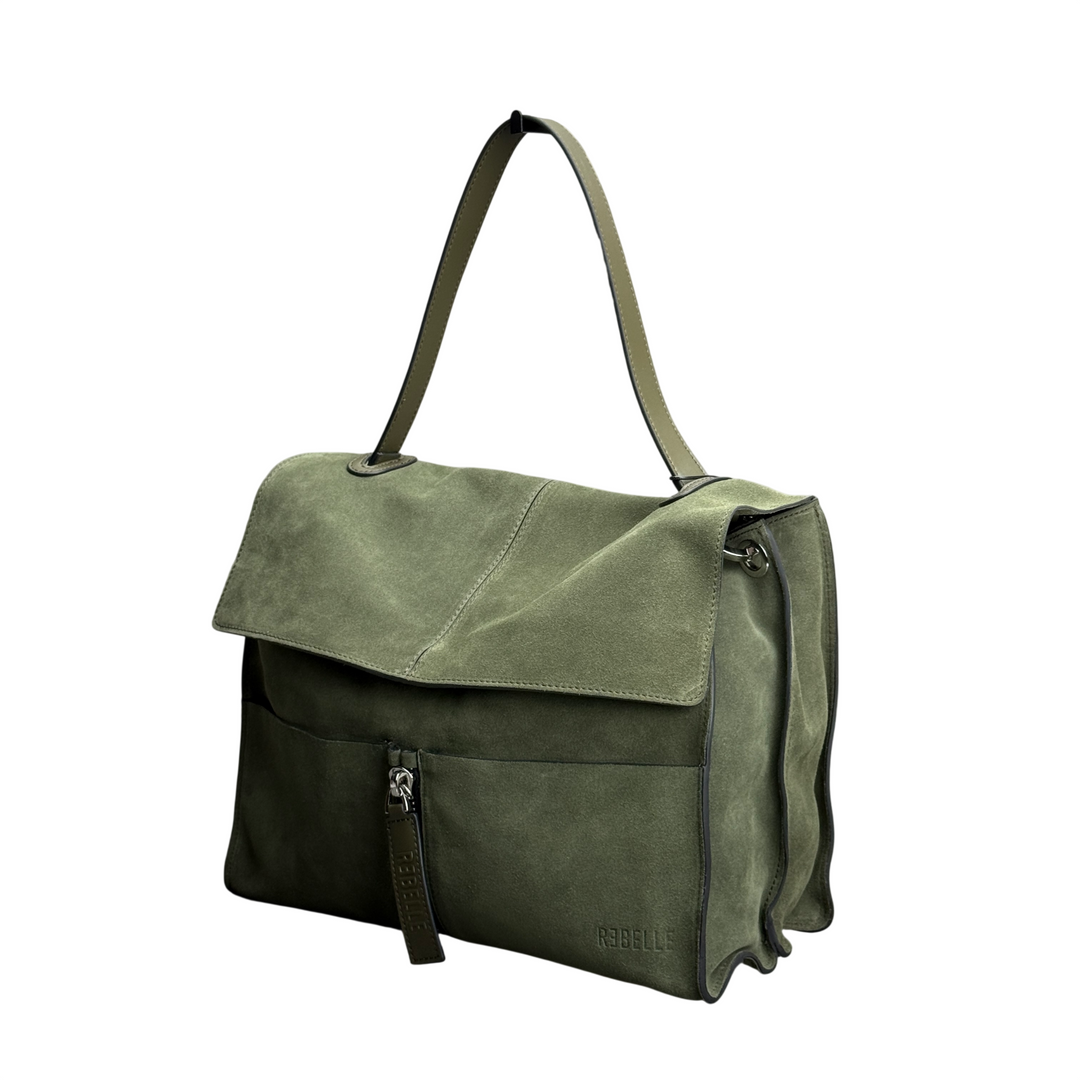 REBELLE Borsa a Spalla Clio Camoscio Lizard