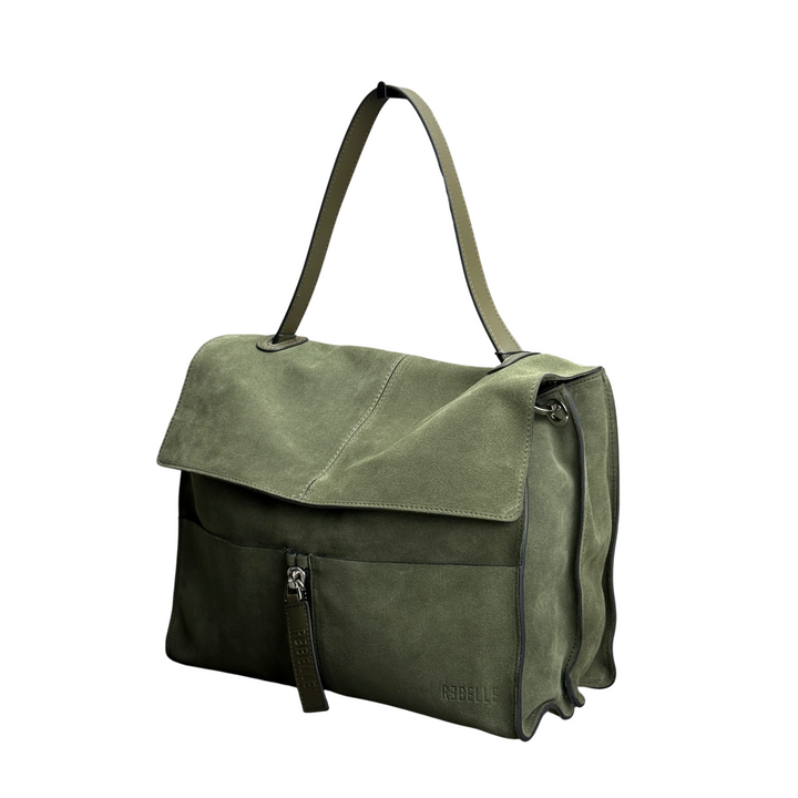 REBELLE Borsa a Spalla Clio Camoscio Lizard