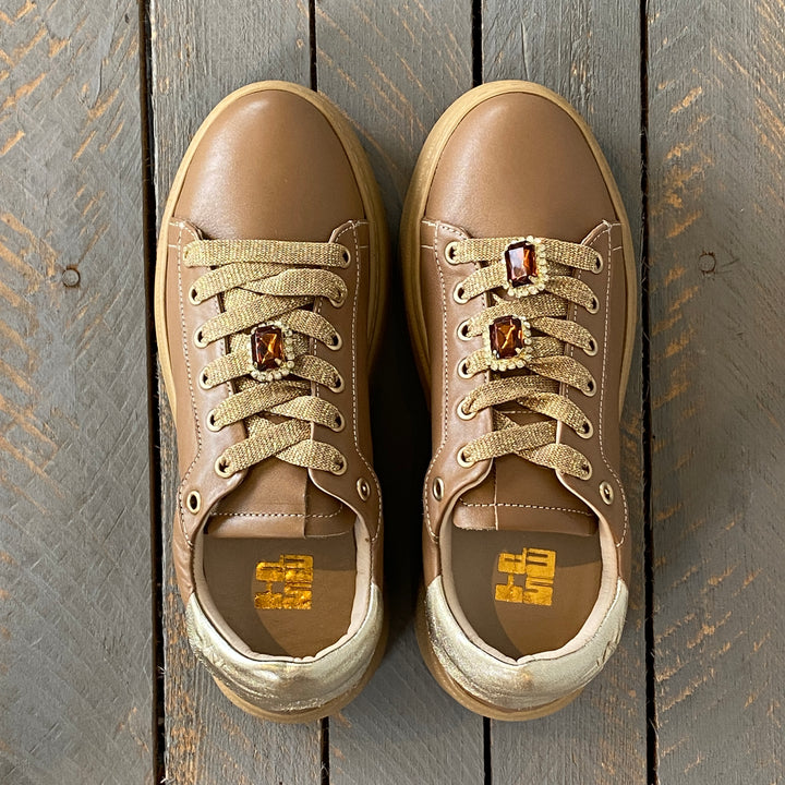 STEP SNEAKER BRANDY