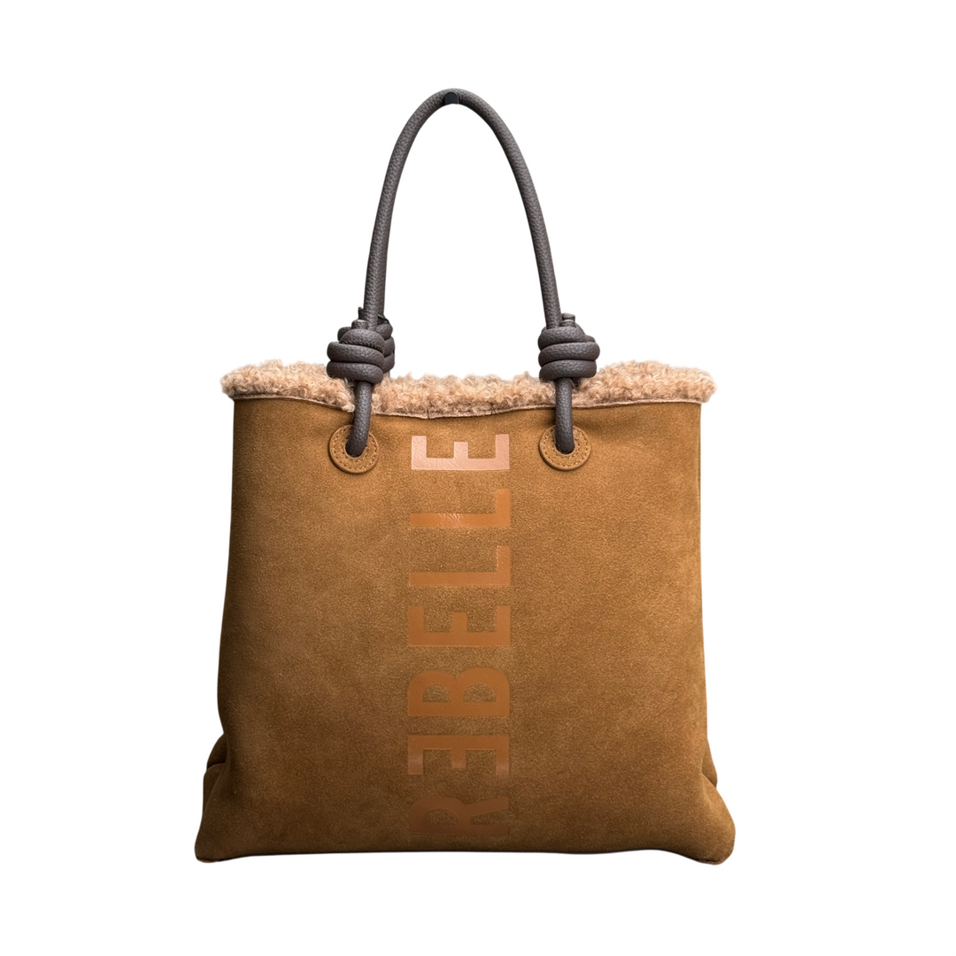 REBELLE Borsa Due Manici Ase Big Furry Mou