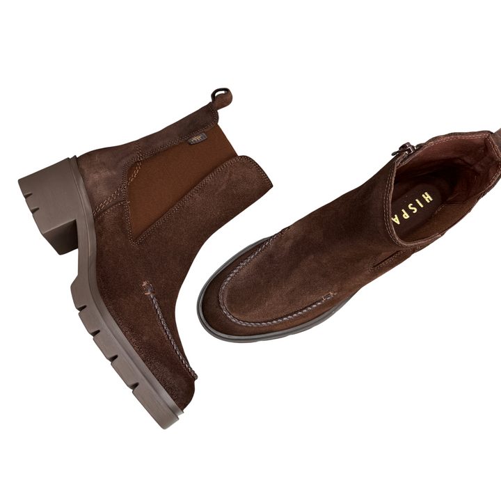 HISPANITAS Stivaletto Chicago Suede Coffee