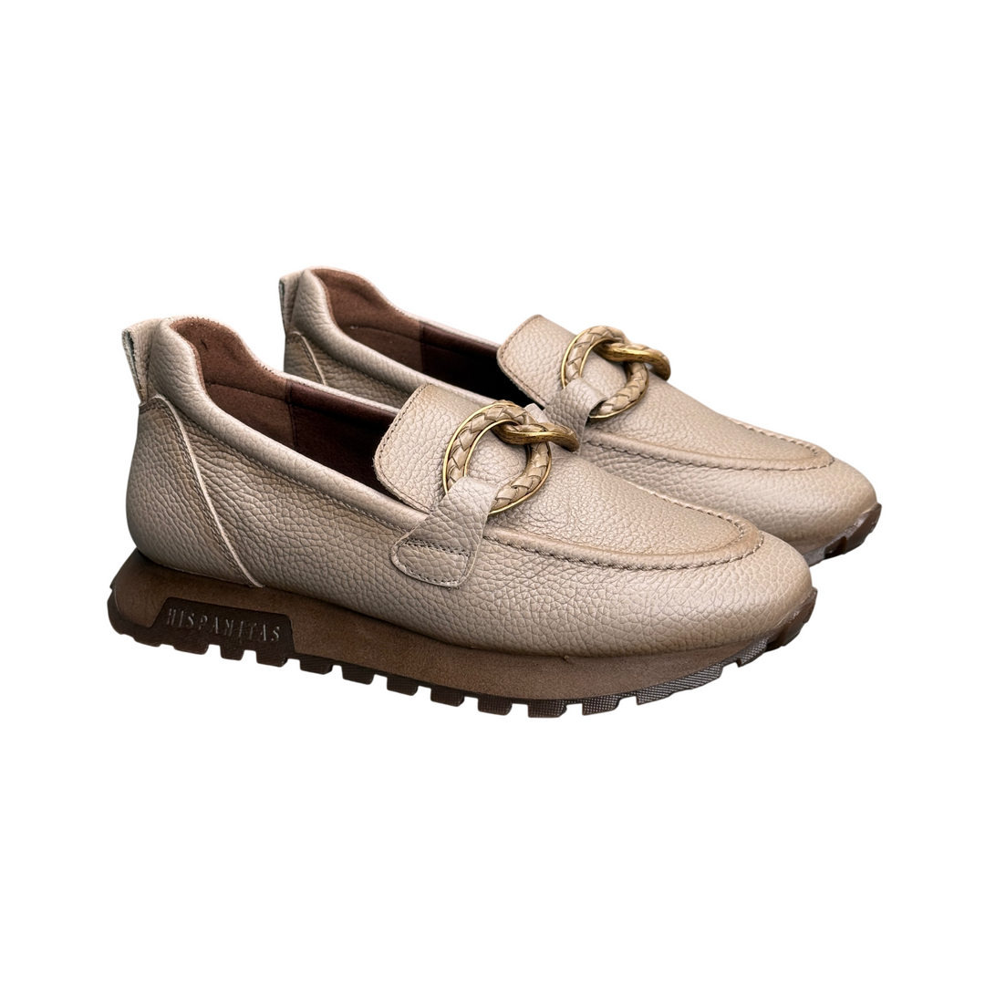 HISPANITAS Mocassino Sport Oregon Pelle Castoro