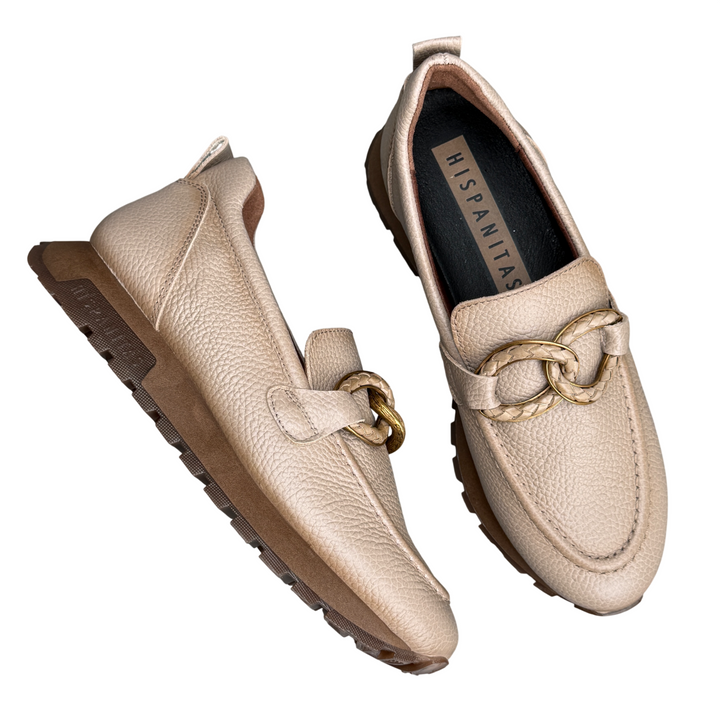 HISPANITAS Mocassino Sport Oregon Pelle Castoro