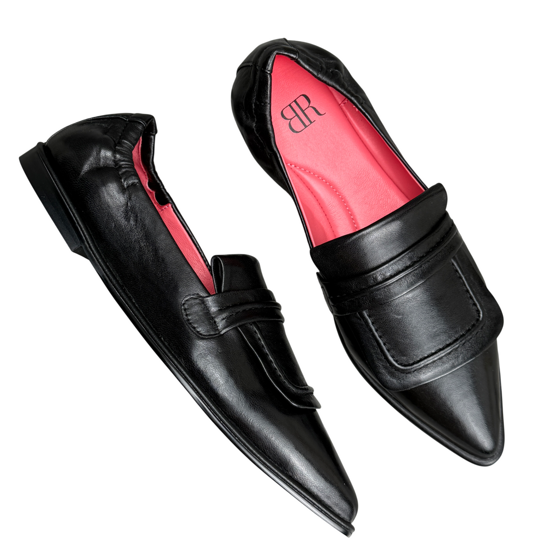 BLACKROSE Mocassino Pelle Black
