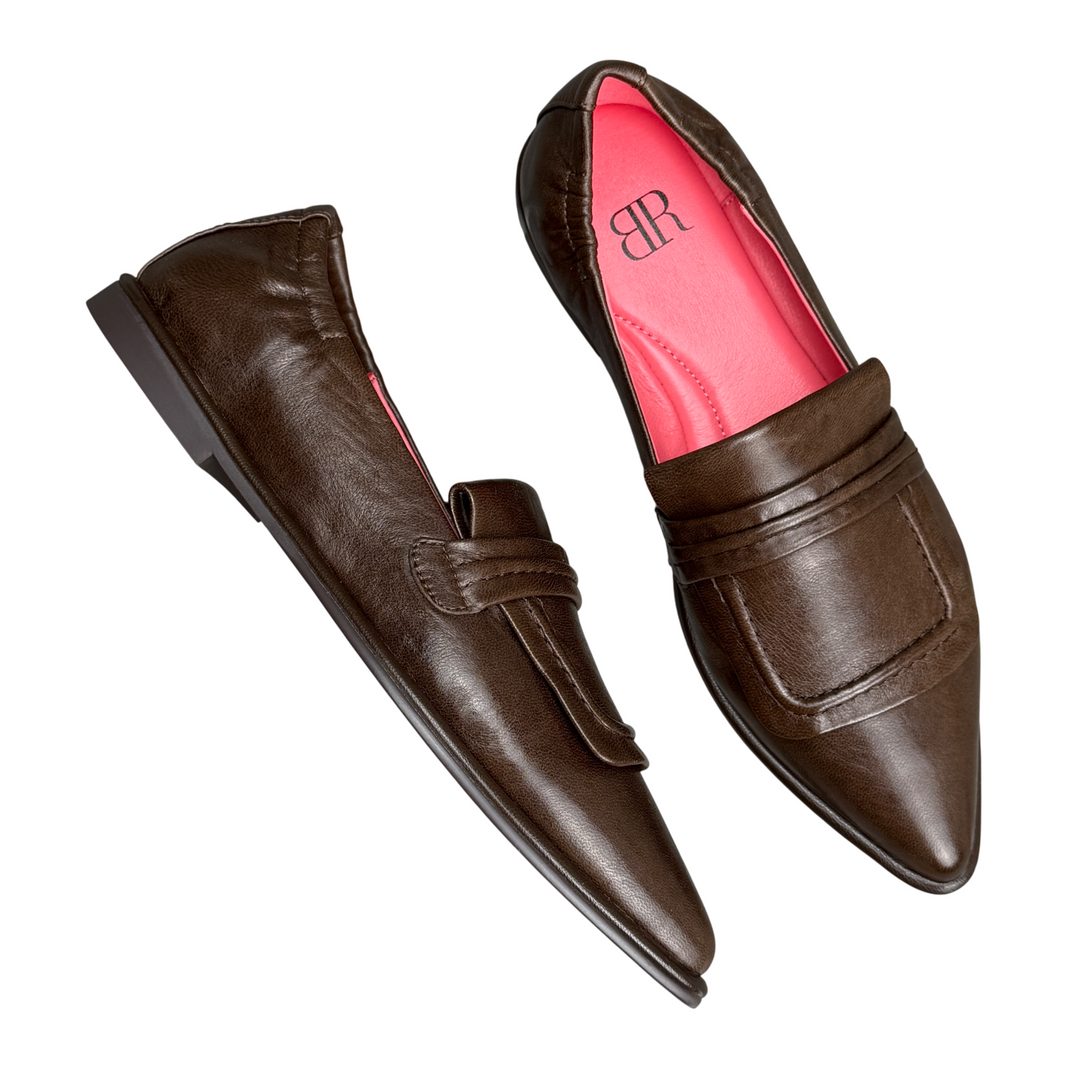 BLACKROSE Mocassino Pelle Coffee