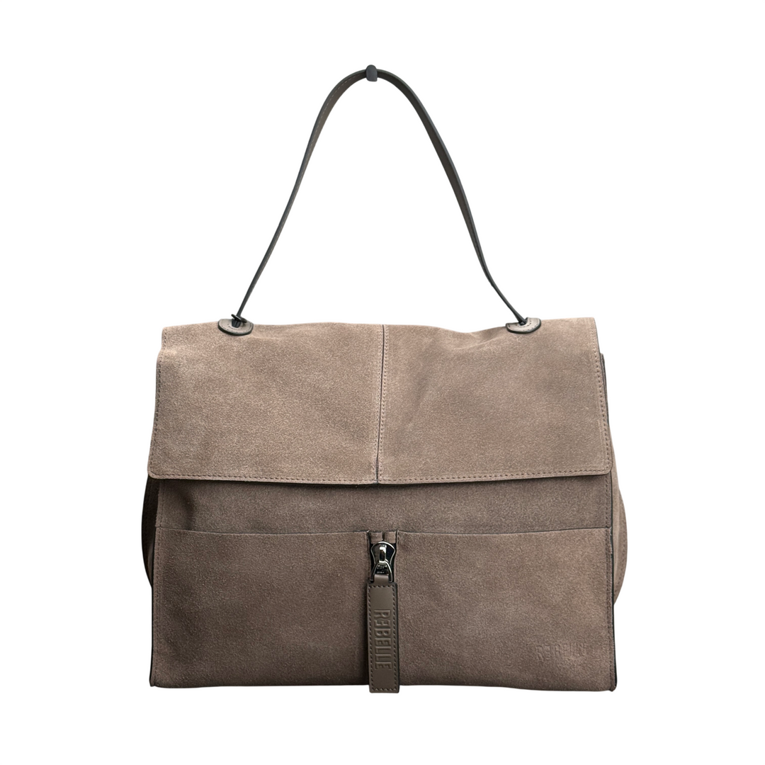 REBELLE Borsa a Spalla Clio Camoscio Creta