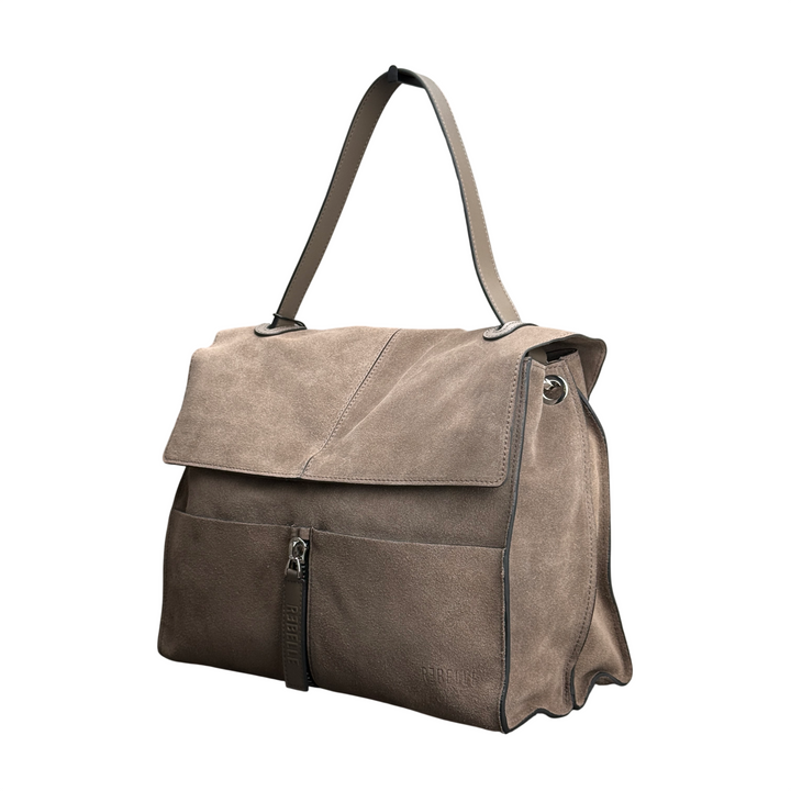 REBELLE Borsa a Spalla Clio Camoscio Creta