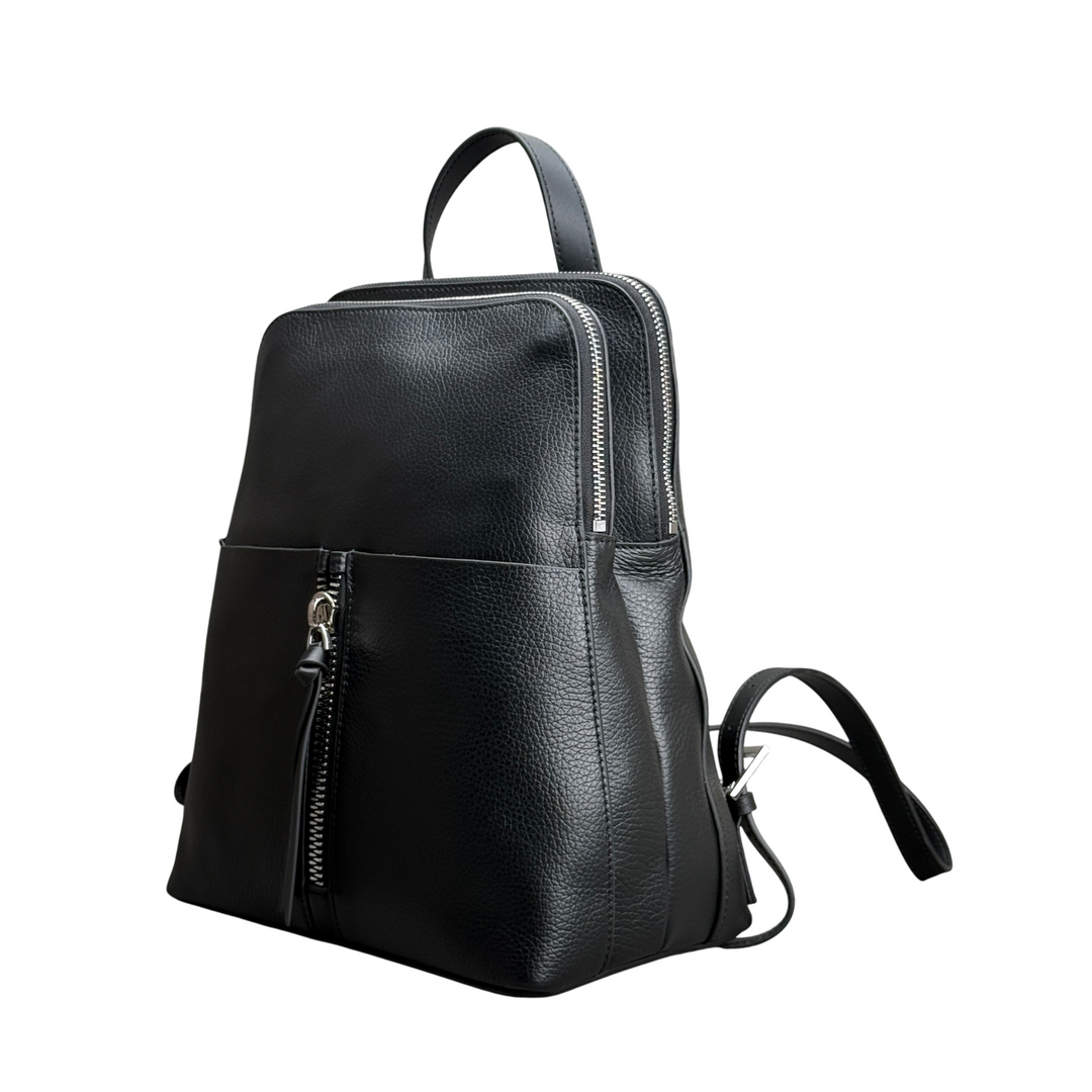 REBELLE Zaino Diana BackPack Pelle Black
